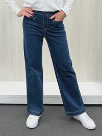 Maddy Wide Leg Jean Dark Denim