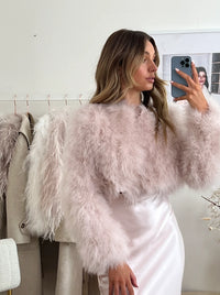 Manhattan Crop Jacket Pink