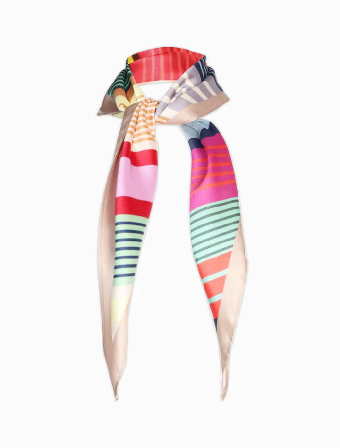 Trapezoid Scarf Bright Stripes