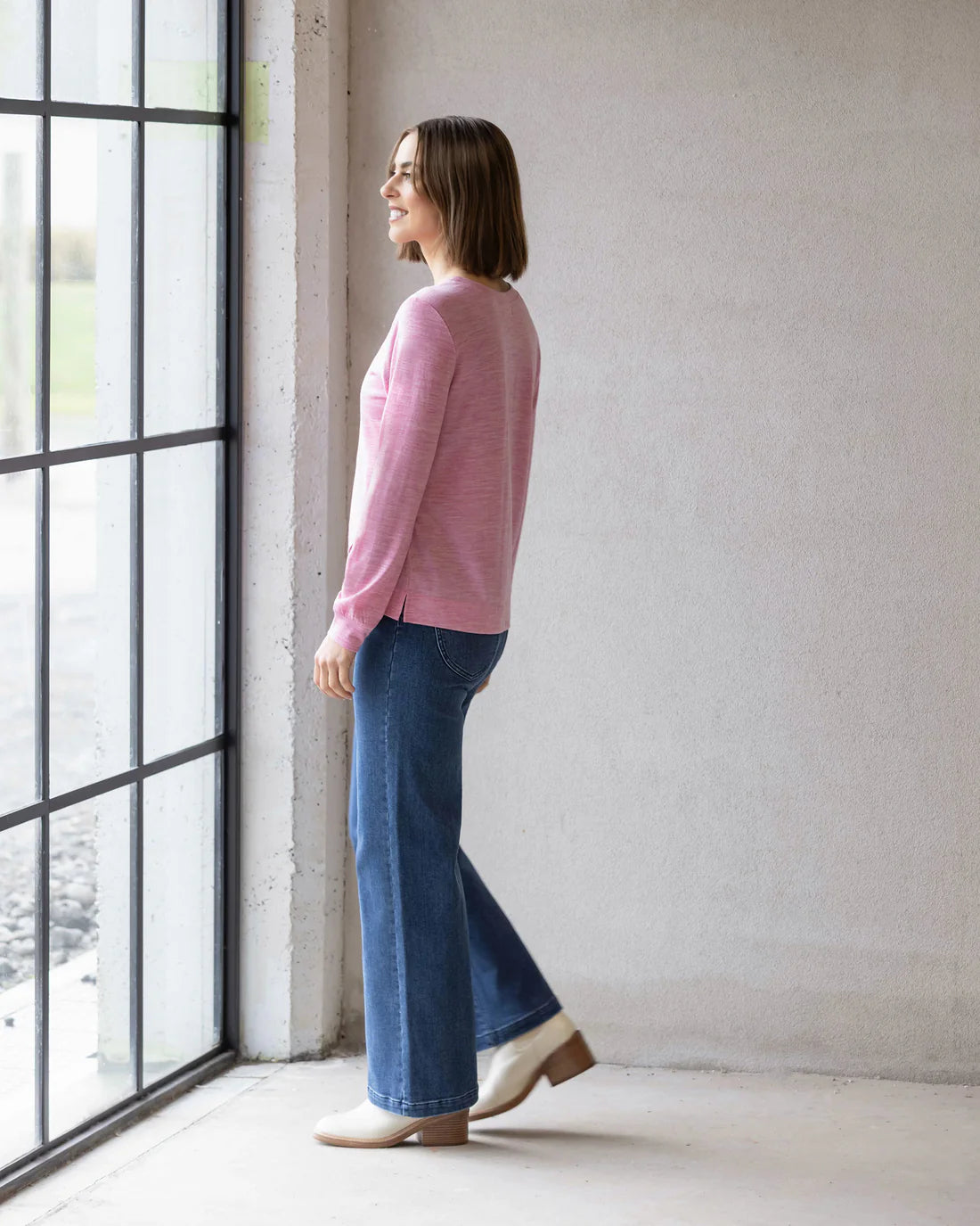 Remy Merino Top Pink Marle