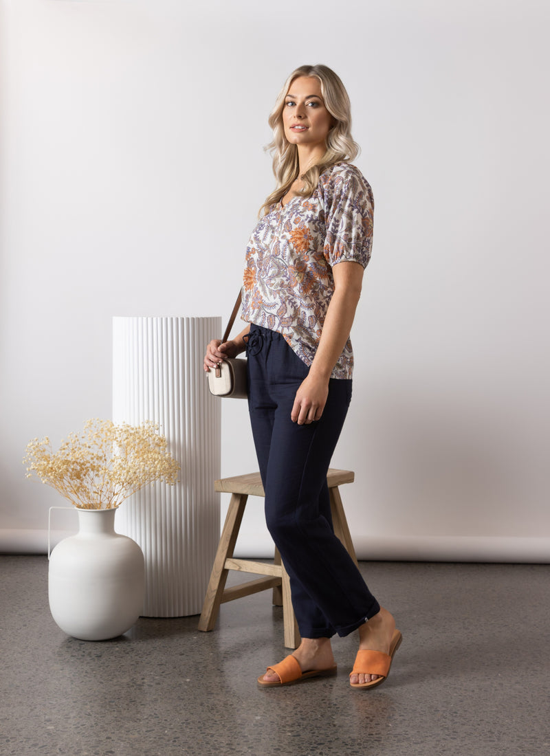 Tuscany V Neck Top