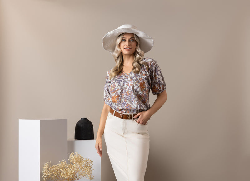 Tuscany V Neck Top
