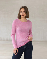 Tori Merino Crew Pink Marle