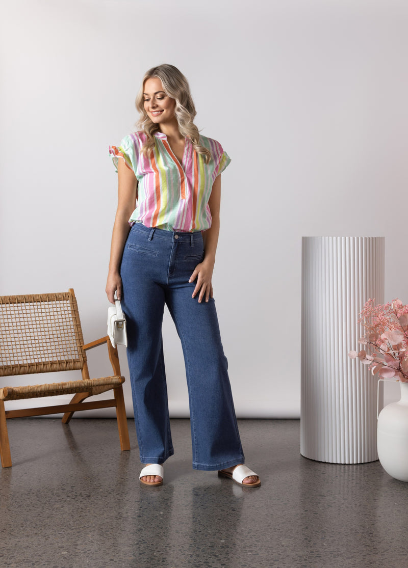 Cabana Drop Shoulder Top