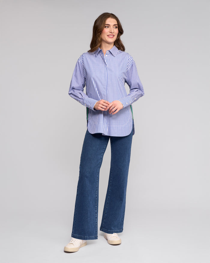Chart Shirt Blue Stripe