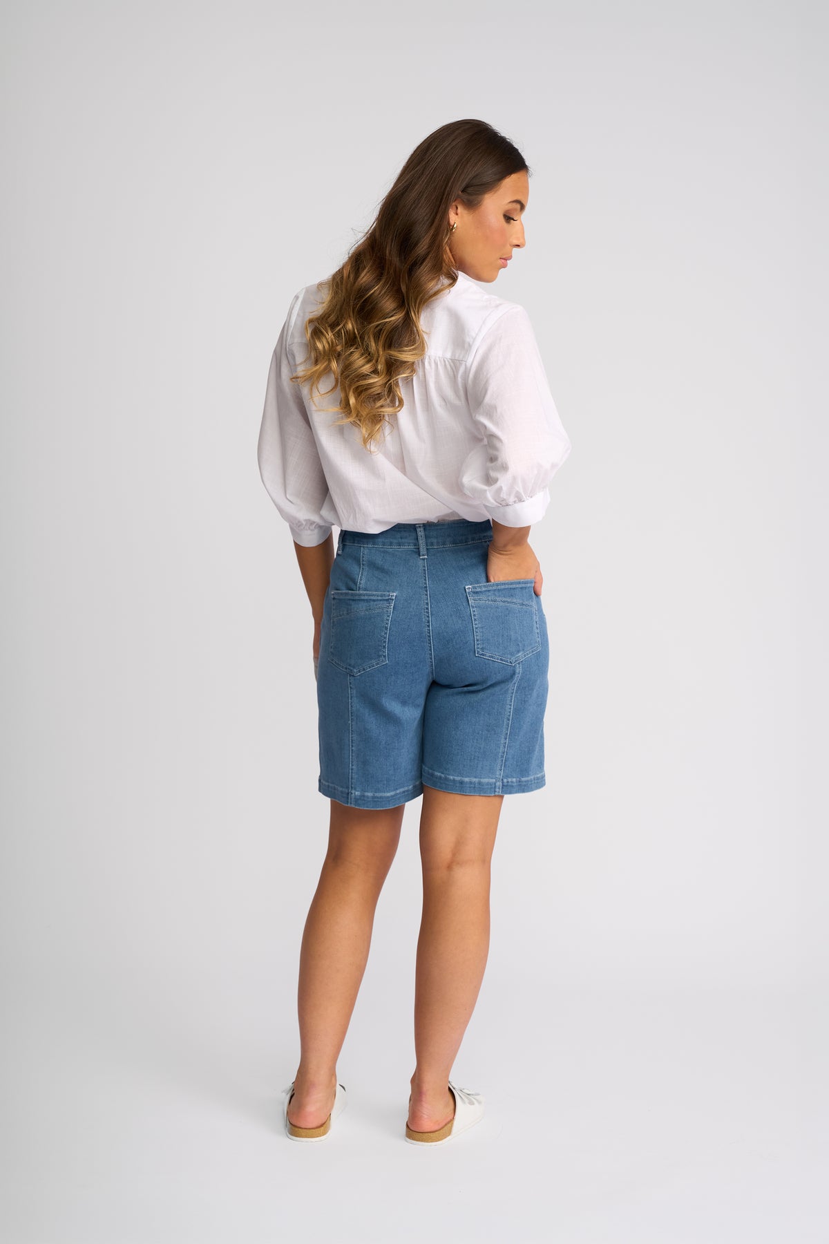 Raven Short Blue Denim