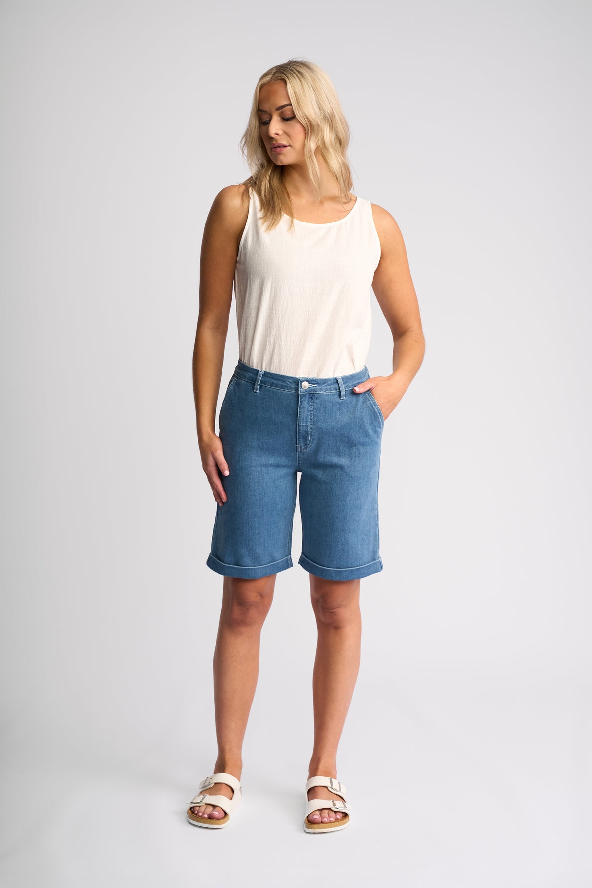 Havana Short Blue Denim