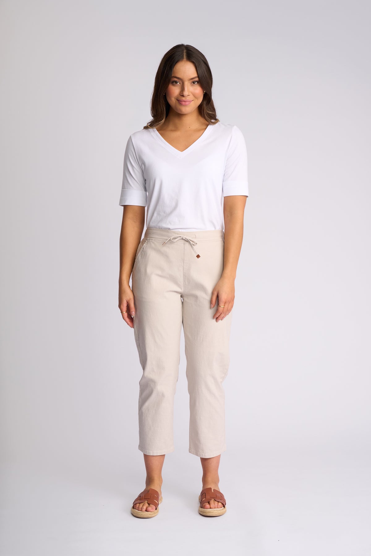 Henley 7/8 Pant Stone