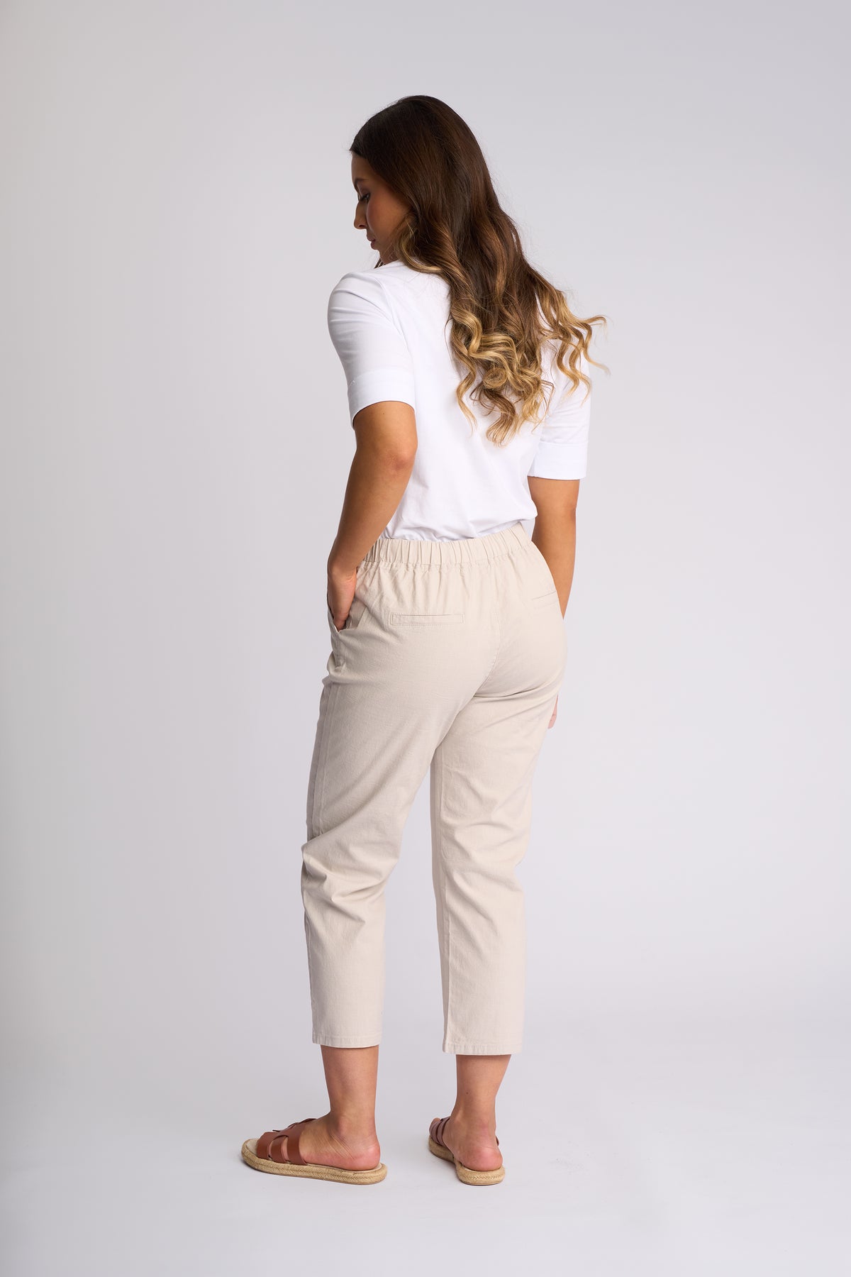 Henley 7/8 Pant Stone