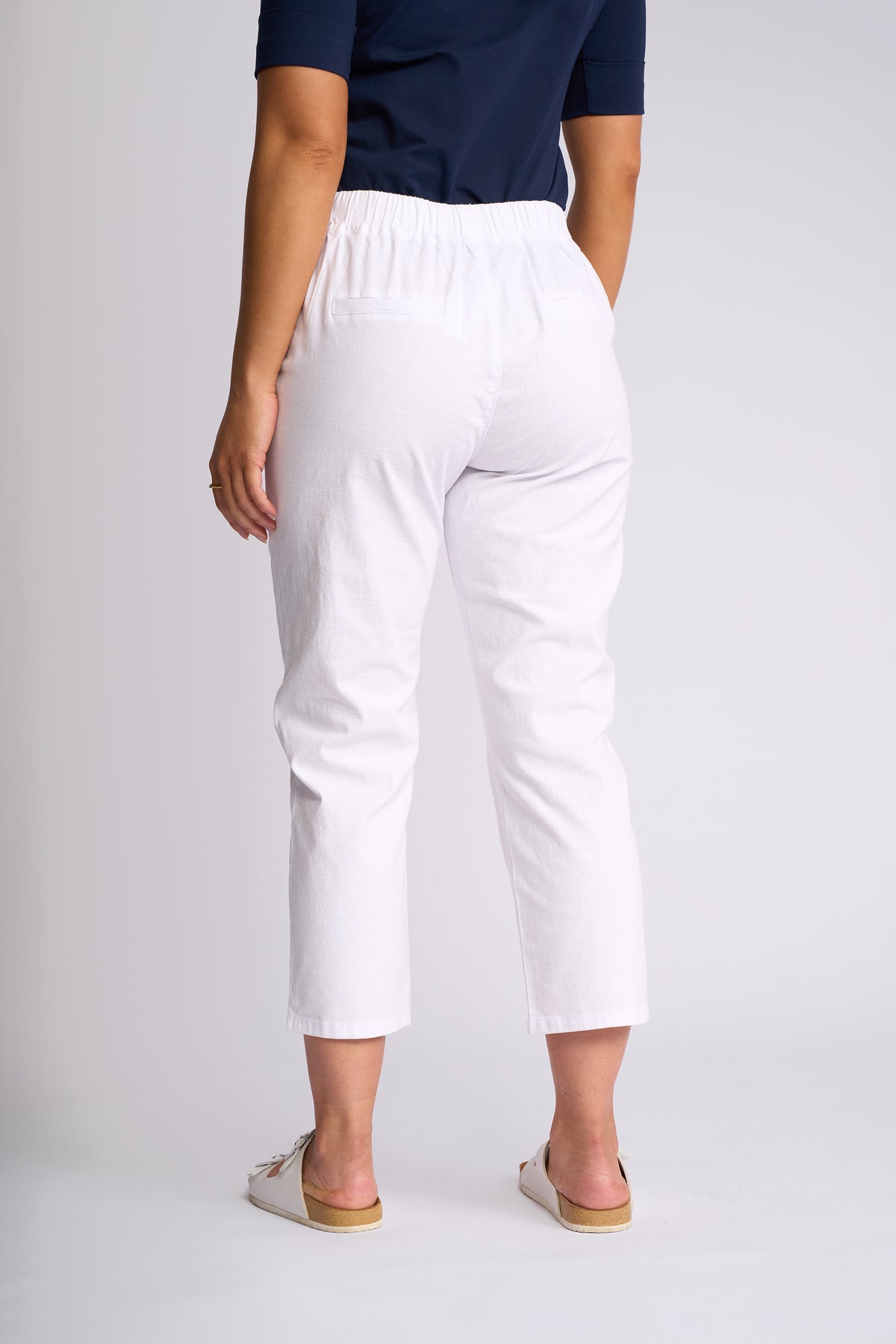 Henley 7/8 Pant White
