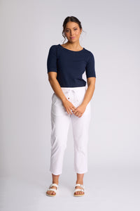 Henley 7/8 Pant White