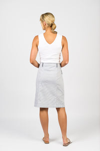 Ink/White Stripe Skirt