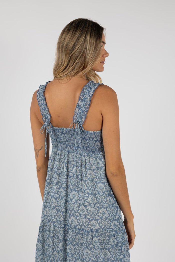 Vacay Aries Dress Blue